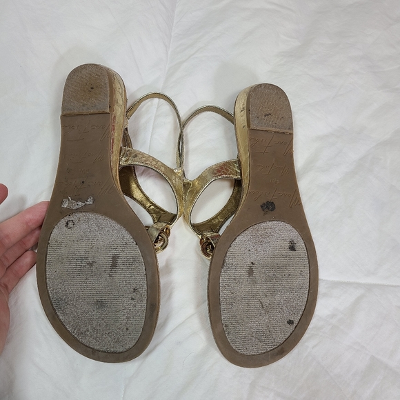 Marc Fisher | Gold Sandals - Picture 2 of 10